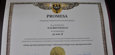 30 000 zł dla Powiatu