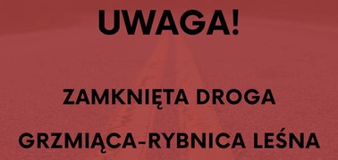 Grzmiąca - Rybnica Leśna - droga zamknięta